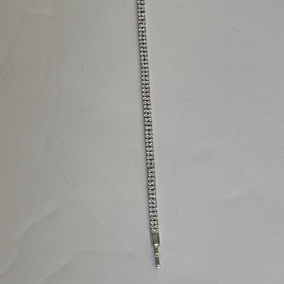 New Luxury 925 Sterling Silver Tennis Bracelet Bangle - Picture 3 of 5